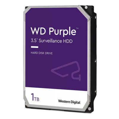 Disco Duro Purple de 1 TB / 5400 RPM / Optimizado para Soluciones de Videovigilancia / Uso 24-7 / 3 Años de Garantia