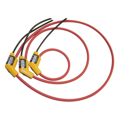 Transformador de corriente tipo bobina Rogowski, sonda flexible de 12 pulgadas, rango de 5 a 1,500 A, para submedición de energía