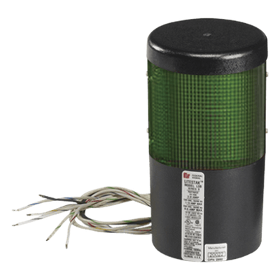 Luz LED LITESTAK Modelo LSLD-024-G / 24VDC / Color Verde/ 0.080A 