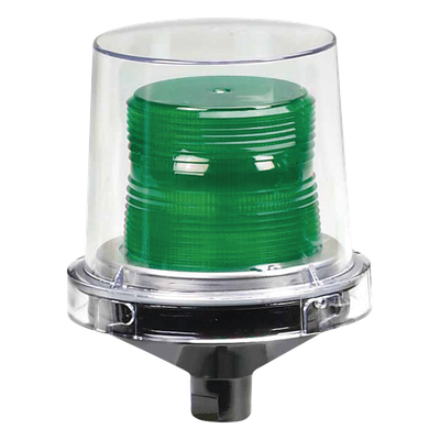 Luz de advertencia LED para ubicaciones peligrosas Electraray®, UL y cUL para Clase I, División 2, Grupos A, B, C y D; Clase II División 2, Grupos F y G; Clase III, 24 VCD, Color Verde
