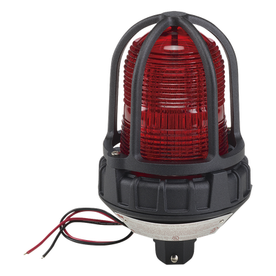 Luz de advertencia LED para ubicaciones peligrosas, montaje tipo tubo, 24 VCD, color Rojo
