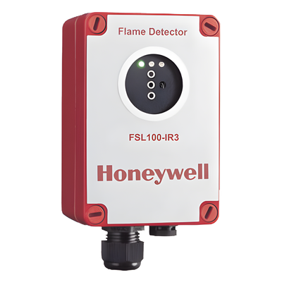 Detector de flama por triple espectro infrarrojo (IR3), para zonas ATEX, uso en interiores y exteriores, color rojo
