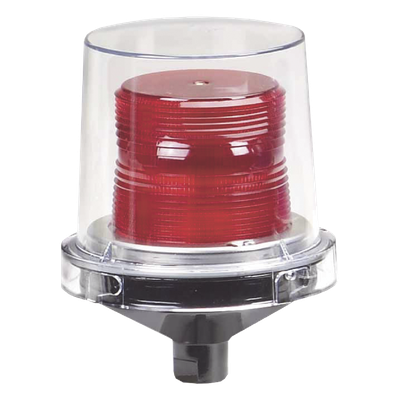 Luces estroboscópicas para lugares peligrosos Electraray® , Homologado UL y cUL para Clase I, División 2, Grupos A, B, C y D; Clase II, División 2, Grupos F y G; Clase III , 12-24 VCD, color Rojo, parpadeo predeterminado