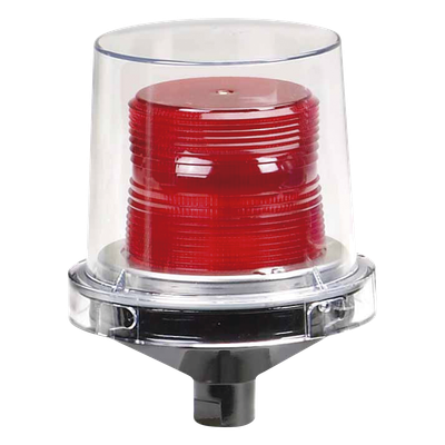 Luz de advertencia LED para ubicaciones peligrosas Electraray®, UL y cUL Homologado UL y cUL para Clase I, División 2, Grupos A, B, C y D; Clase II División 2, Grupos F y G; Clase III , 240 VCA, color Rojo, parpadeo predeterminado
