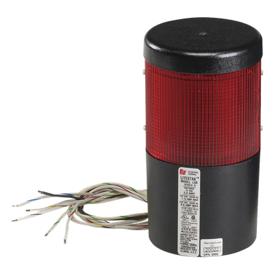 Modelo LSLD-120-R / Módulo de Luz LED / 120VAC / Lente Roja / Hasta 5 Módulos Apilables / Montaje en Tubería o Superficie