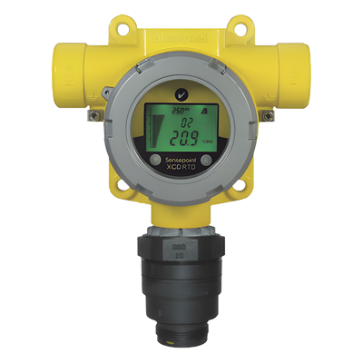 Detector de gas fijo remoto con sensor de oxígeno 0 a 25%, carcasa de aluminio, para áreas Clase I División 2, serie Sensepoint XCD RTD