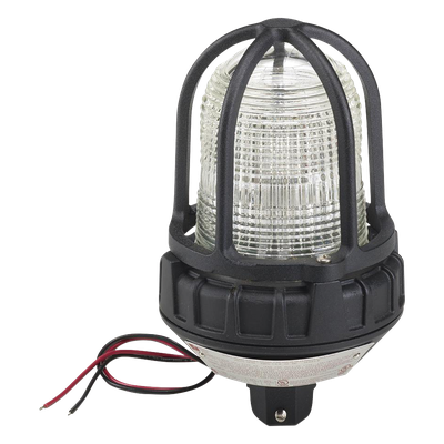 Luz de advertencia LED para ubicaciónes peligrosas, montaje tipo tubo, 24 VCD, LED color Claro