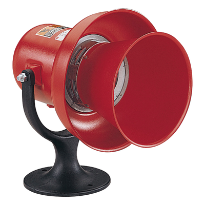 Sirena electromecánicade alarma general modelo A , UL y cUL, 120 Vca/cd, Color Rojo