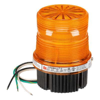 Estrobo Fireball® LED Luz de advertencia, Listado por UL y cUL de 12-24 VCD Color Ámbar