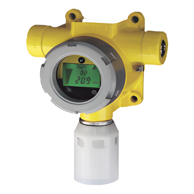 Detector de gas industrial con sensor de perla catalítica para gases inflamables 0-100% LEL, salida 4-20 mA y Modbus, certificación UL/c-UL