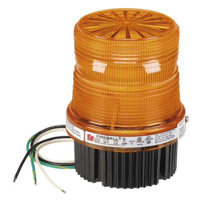 Luz de advertencia estroboscópica Fireball®, Listado por UL y cUL, 120 VCA, color ámbar