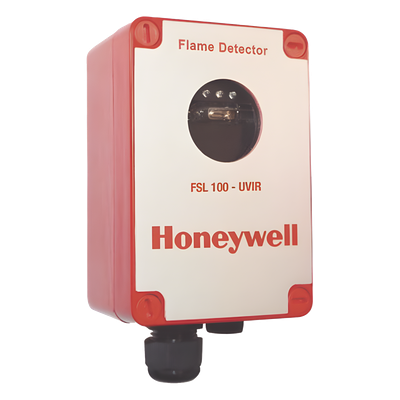 Detector de flama ultravioleta (UV), apto para zona ATEX 2/22 y FM 3611 Clase 1, 2 y 3 División 2, certificado EN54-10, color rojo