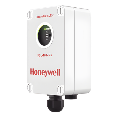 Detector de flama por triple espectro infrarrojo (IR3), para zonas ATEX, uso en interiores y exteriores, color blanco