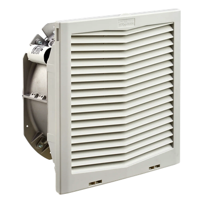 Ventilador Con Filtro de Montaje Lateral HF13, Con Flujo de Aire de 395 CFM, 115 Vca, Color Gris Claro 