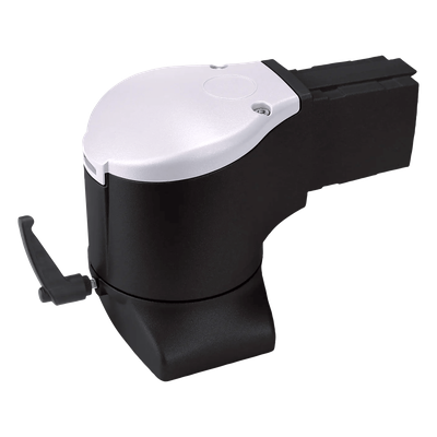 Acoplamiento de Codo con Brida para Montaje de Gabinete HMI, Brazo Syspend 180-Max / Rotación 300° / Capacidad de Carga 180 lb (81.6 kg) / Aluminio Color Negro Jet / Incluye Accesorios