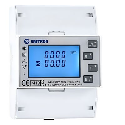 Medidor de Energía Trifásico / SDM630MCT-LoRa / Clase 1 y 0.5s / MID y ETL Certificado / Transformador de Corriente 1-5A / LoRaWAN Integrado / Medición Bidireccional kWh y kVArh