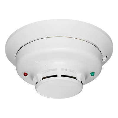 Detector fotoeléctrico de humo convencional de 4 hilos con salida de contactos para paneles de incendio