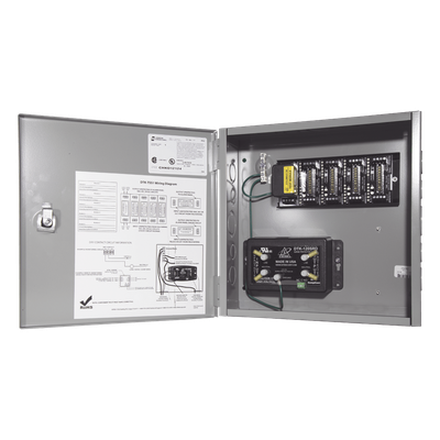 Protector  "todo en uno" alimentación 120 Vca, base para 5 módulos DTK-2MHLP para lazos SLC/IDC/NAC.