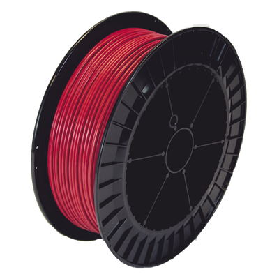 Bobina de 152 Metros de Cable Detector de Calor, Temperatura Fija 68 grados Celsius, Recubrimiento de Nylon Rojo para Aplicaciones en Exterior, con Guía Acerada