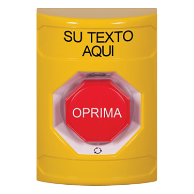 Botón de Texto Personalizado en Español, Girar para restablecer