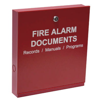 Gabinete para documentos del sistema de alarma contra incendios