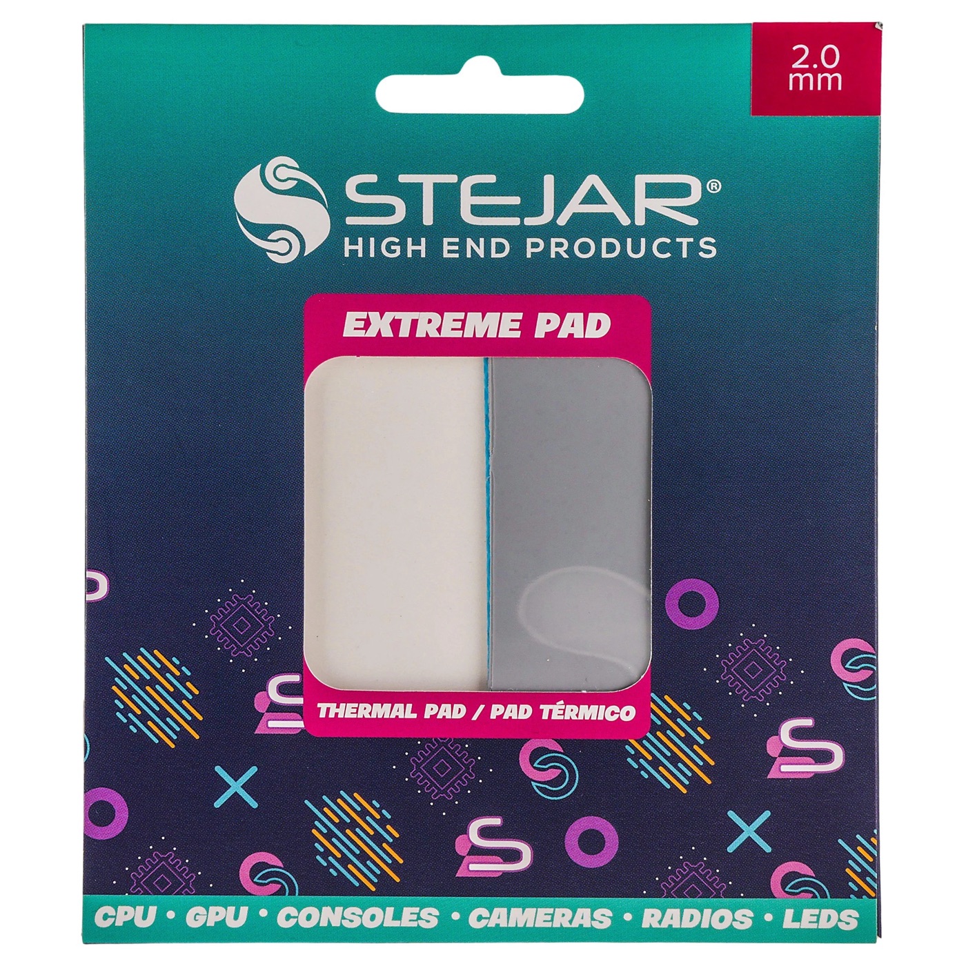 STEJAR THERMAL PAD 95X45X2.0MM 12.8 W/MK EXTREME ALTO RENDIMIENTO