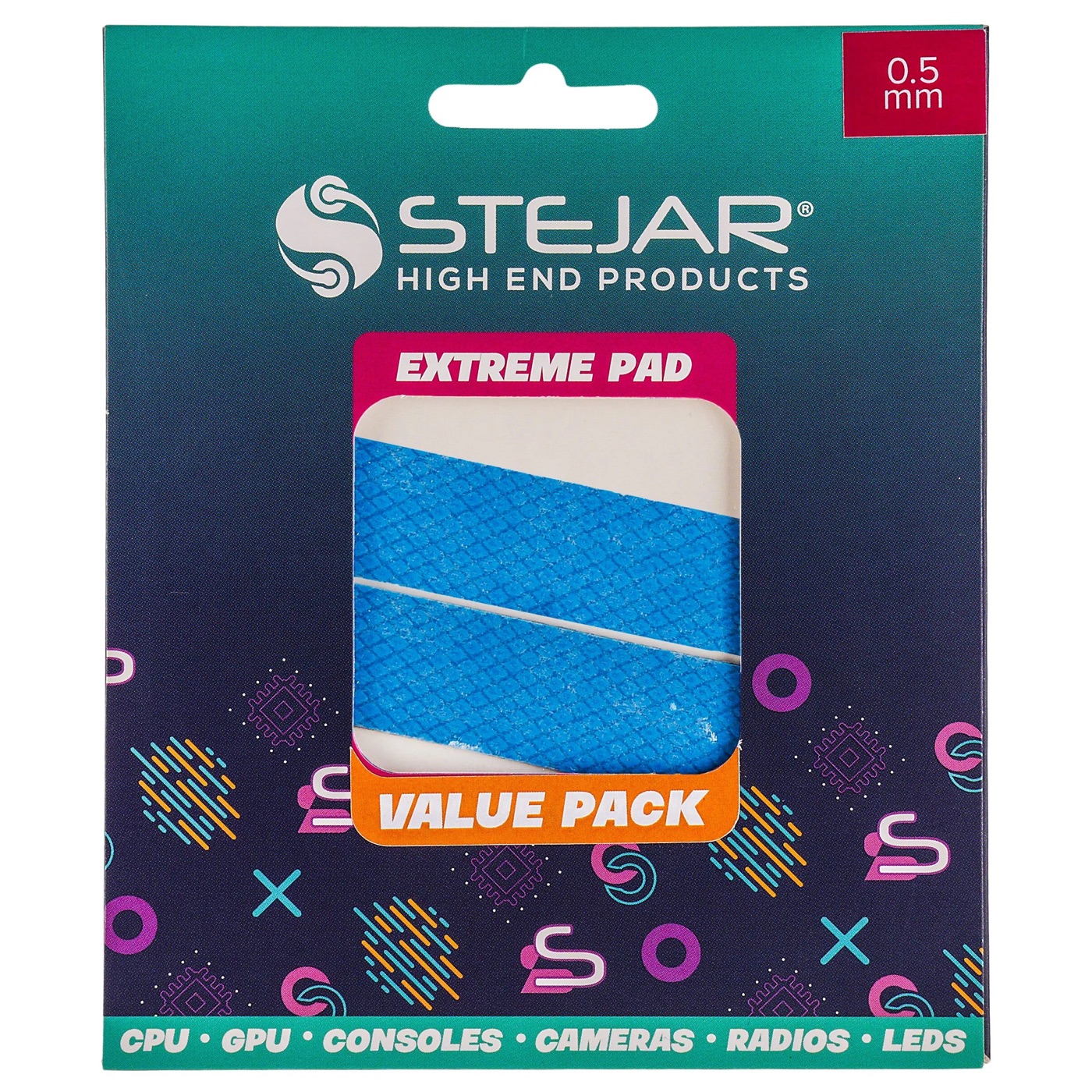 STEJAR THERMAL PAD 120X20X0.5MM 12.8 W/MK EXTREME ALTO RENDIMIENTO VALUE PACK