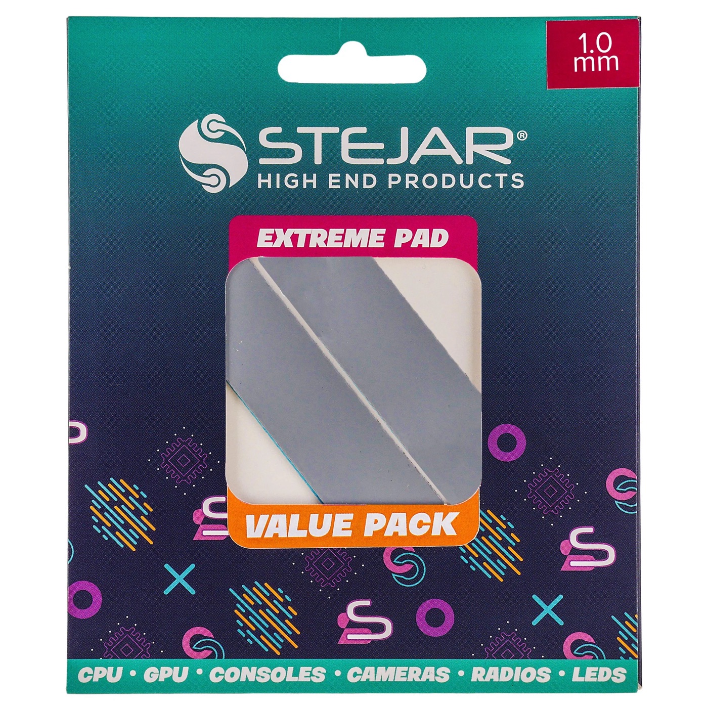 STEJAR THERMAL PAD 120X20X1.0MM 12.8 W/MK EXTREME ALTO RENDIMIENTO VALUE PACK