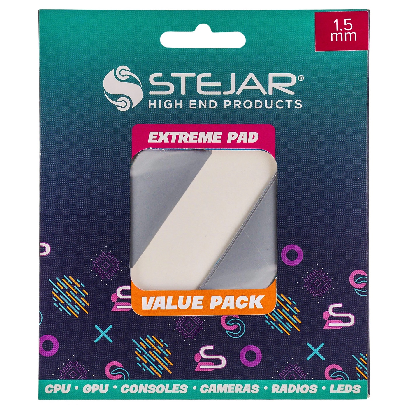 STEJAR THERMAL PAD 120X20X1.5MM 12.8 W/MK EXTREME ALTO RENDIMIENTO VALUE PACK