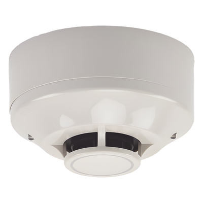 Detector de calor inalámbrico direccionable de temperatura fija a 135 °F, serie SWIFT, con base incluida