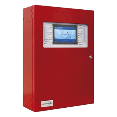Panel De Incendio Modular, Direccionable, C/4 Ranuras, Puerta Plexi-Glass, C/2 Lazos SLC, Expandible hasta 8 Lazos SLC, Fuente 10.25A Auto-Sensing, En Ingles, Serie FireNET L@titude (0101-01540)