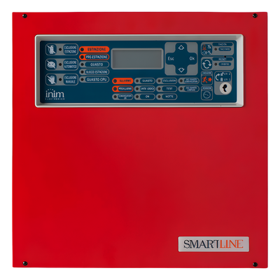 Central de Detección de Incendio Convencional SmartLine 020-4 | 4 Zonas Ampliables a 20 | Hasta 32 Dispositivos por Zona | 4 Repetidores Remotos | EN 54-2/4/21
