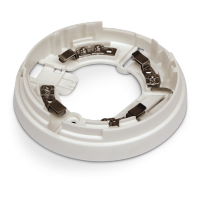 Base de Montaje para Detectores de Incendio INIM / Compatible IRIS Convencional y ENEA Analógico Direccionado / Terminales +, -, R / Cortocircuito Integrado / 110 mm (4.3 in) / 15 g