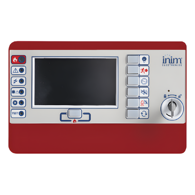 Teclado Remoto Repetidor | Control Centrales Previdia | Red HorNet+ RS485 | Visualización Personalizable | Certificación EN 54 