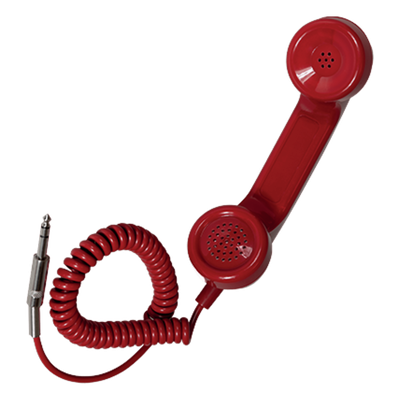Auricular para el teléfono de emergencia. Con conector jack 6,3 mm.