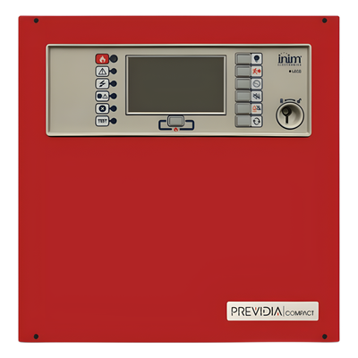 Central de Detección de Incendio Previdia Compact | Direccionable 1 Lazo hasta 64 Puntos | Pantalla Táctil | Inim Cloud Fire Integrado | EN 54-2/4/21 | UL