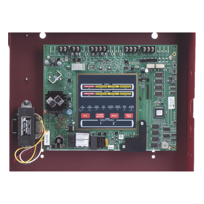 Panel de detección y alarma contra incendio convencional de 4 zonas, compatible con detectores i3 de System Sensor