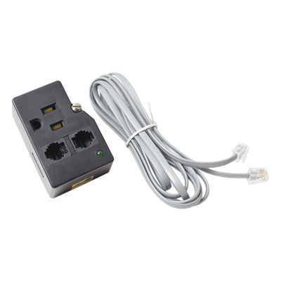 Protector Plug 120 V / 15 A / 40,000 A / Telco RJ11 / LED Diagnóstico y Tornillo Fijación