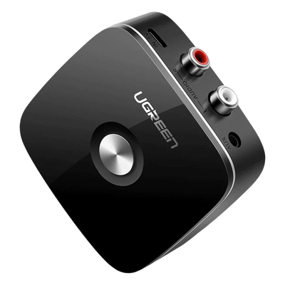 Receptor de Audio Bluetooth 5.0 a RCA o Auxiliar 3.5mm / Tecnología EDR / Reconexión Automática / Hasta 10 m / Ideal para Conectar Celulares, o Tabletas hacia alguna Bocina o Sistema de Audio
