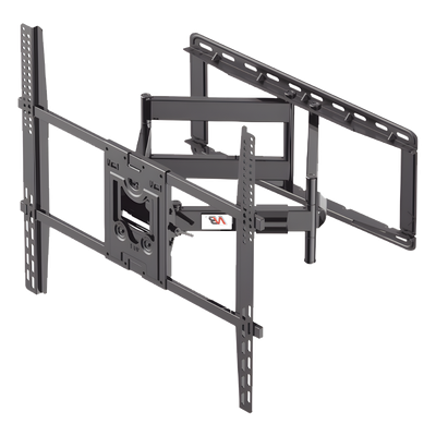 Montaje de Pared Universal Giratorio SP5-NB / Pantallas de 75" a 110" / VESA 400x400 a 800x600 mm / Carga 90.9 kg (200 lbs) / Inclinación +10° a -5° / Rotación 45° / Distancia de Pared 7.2 a 70 cm / Acero
