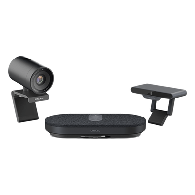 Sistema Videoconferencia 4K Todo en Uno / Cámara 8MP + Altavoz 3W / Micrófono 8 Filas / USB Type-C BYOD / Transmisión Inalámbrica 4K / Salas hasta 32 m² (344 ft²)