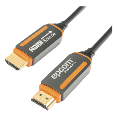 Cable HDMI de Fibra Óptica de 15 Metros (49.21 Pies) | Alta Definición | Versión 2.0 | Alta Velocidad 18Gbps | 4K@60Hz | HDCP 2.2 | Resistente a EMI y RFI