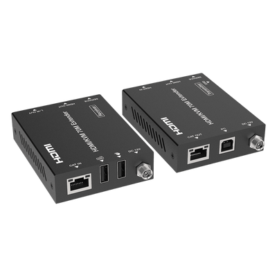 Kit Extensor HDMI con KVM | 70m | 4K2K@60Hz | 4:4:4 |  HDMI2.0b y HDCP 2.2 | Salida de Audio 3.5mm | Admite PoC | Admite USB 1.1