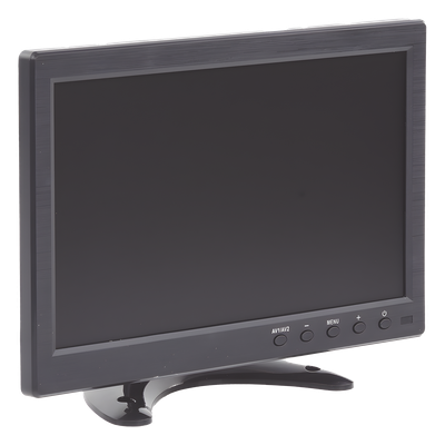 Monitor 10.1" TFT-LCD ideal para colocar en vehículos o DVR/NVR. Entradas de video HDMI, VGA y RCA (CVBS)