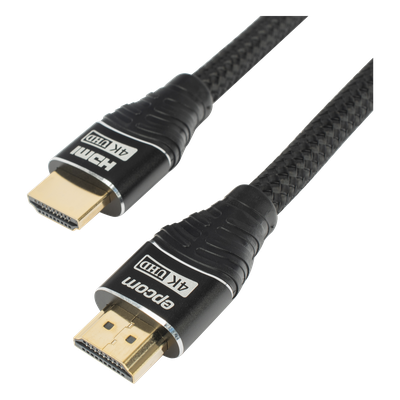 Cable HDMI de 1 Metro (3.28 Pies) | Alta Definición | Longitud | Versión 2.0 | Alta Velocidad 18Gbps | 4K@60Hz | Conectores Chapados en Oro | Tipo Redondo