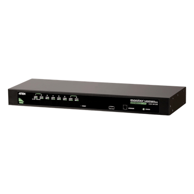 Conmutador KVM VGA PS/2-USB de 8 puertos /Cascada/W/(EE.UU./UE/SALIDA) ADP. ATEN