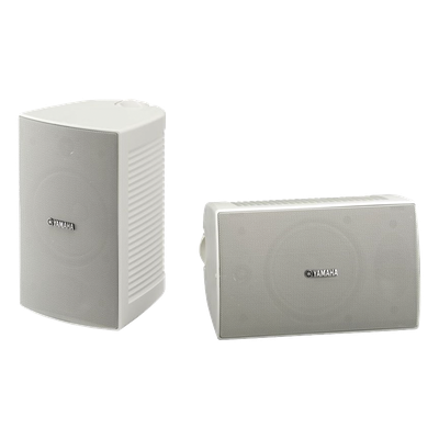 Altavoz de Montaje en Pared, 2 vias, Woofer 4 in, Tweeter 1 in, IPX3, 8 ohms, 70/100V, Color Blanco, Par