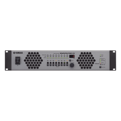 Amplificador de Audio Multicanal con Conexión Análoga / DANTE | 8 Canales, 280W | 8 OHMS | 70/100V