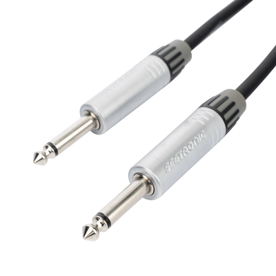 Cable de Audio | Plug 1/4 in a Plug 1/4 in Stereo | Carcasa Cromada | Conectores Seetronic | Longitud 3m