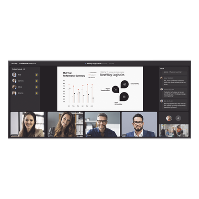 Pantalla Profesional WIDE 105" 5K / Para uso 24/7 / LH105QPD5BGXZA / bocinas integradas / Dimensiones: 2.48 m Largo x 1.06 m alto / Soporta Rotacion de imagen Pivot
